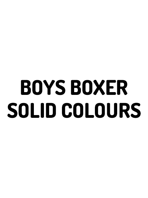 BOYS BOXER SOLID COLOURS