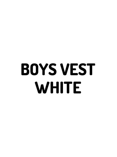 BOYS VEST WHITE