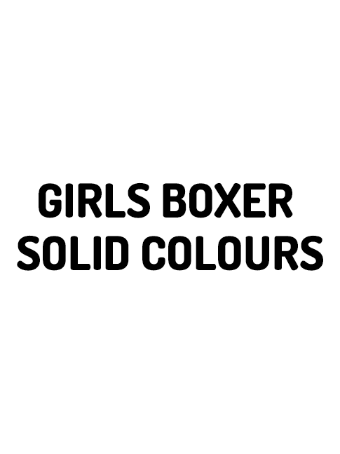 GIRLS BOXER SOLID COLOURS