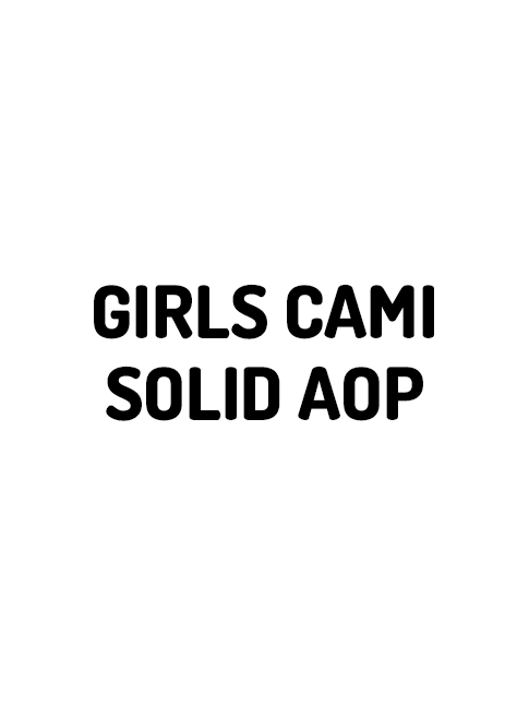 GIRLS CAMI SOLID AOP