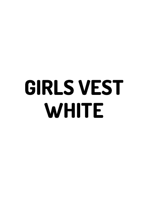 GIRLS VEST WHITE