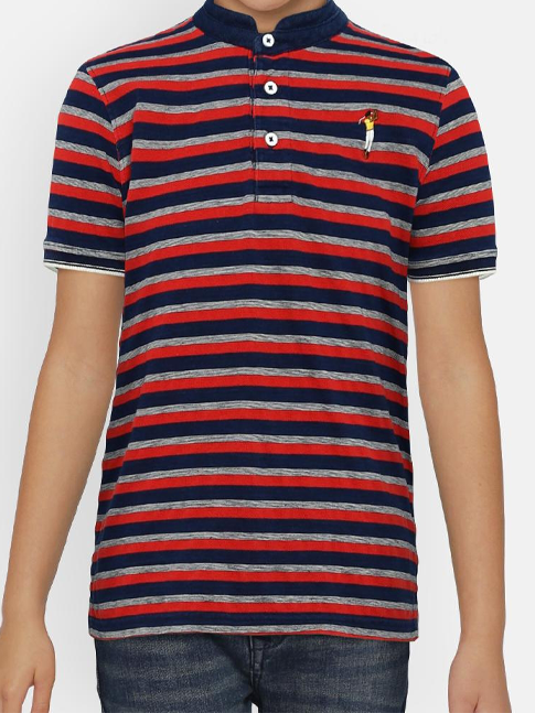 kids chinese collor t-shirt-2
